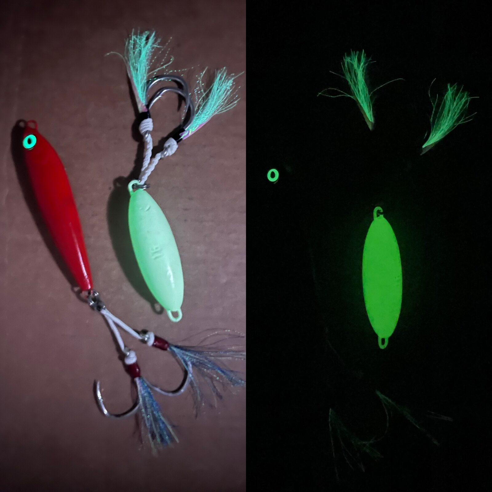 Glow in the dark tackle